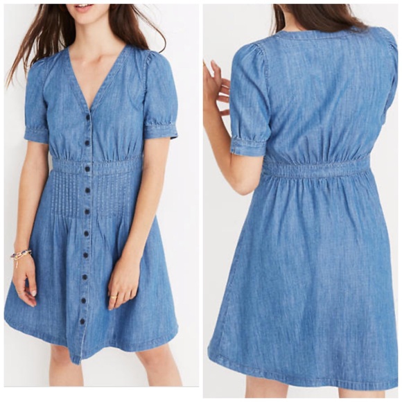 madewell denim daylily dress